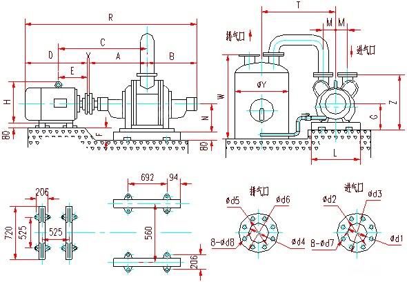 SZ水环真空泵安装图3